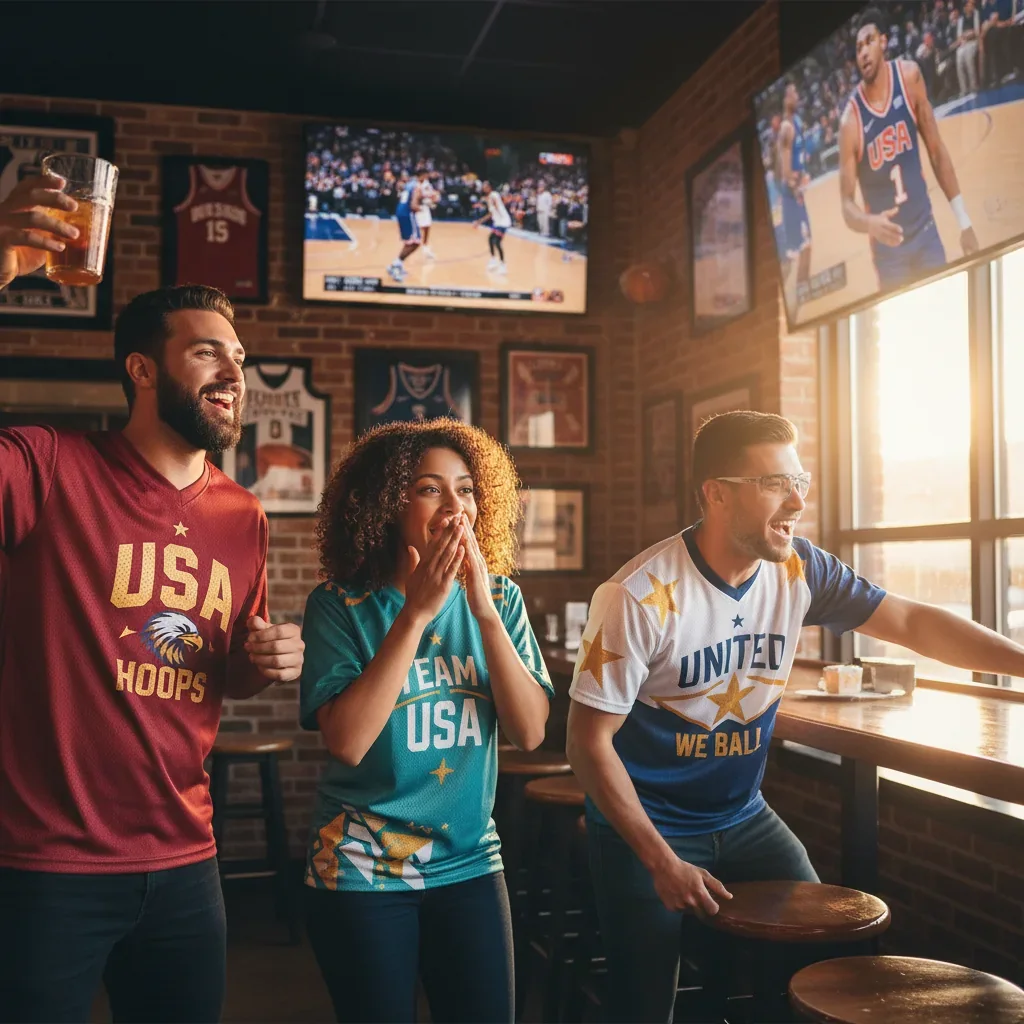 アメリカバスケットボールチームTシャツ：ファンのためのカスタムオプション
